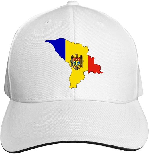 Discover Boné de Beisebol com Estampa Bandeira da Moldávia