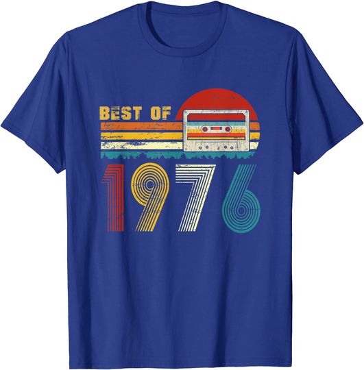 Discover T-shirt Presente Best Of 1976 Retro Cassette