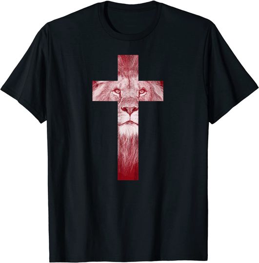 Discover Unissex T-Shirt Jesus Cristo Camiseta Para Homem E Mulher Leão de Cruz Jesus