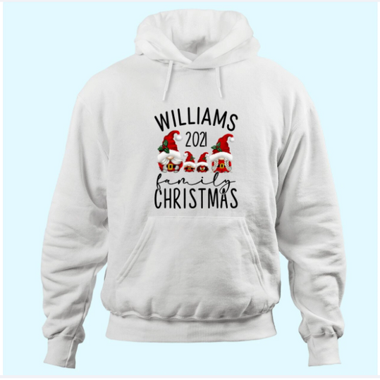 Discover Christmas Gnome  Personalized Family Name Hoodies