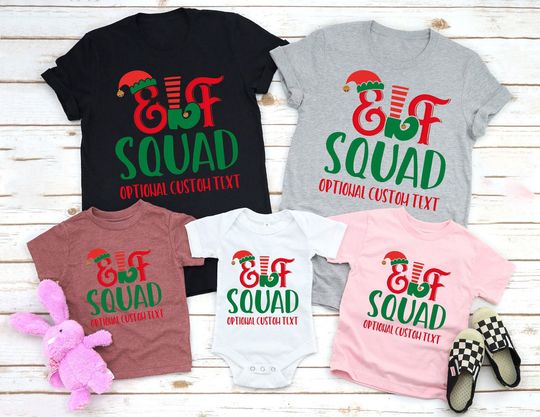 Discover Elf Squad Christmas Family T Shirt