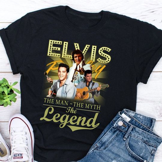 Discover Elvis Presley The Man The Myth The Legend T-shirt