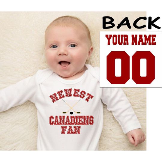 Discover Personalized Name And Number Newest Canadiens Fan Bodysuits