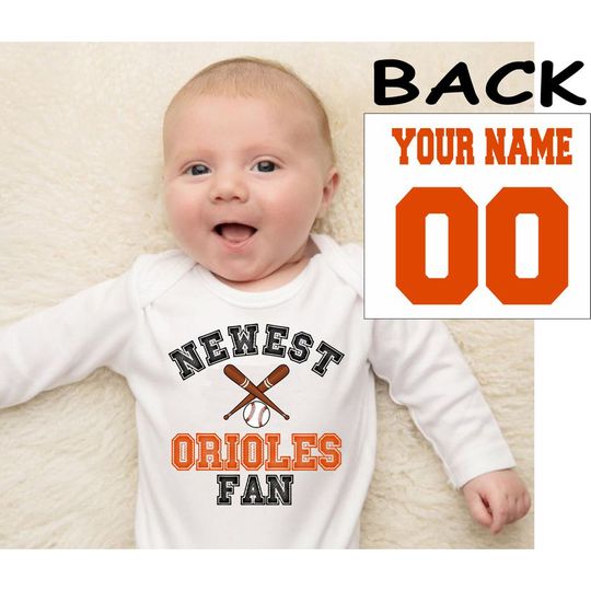 Discover Personalized Name And Number Newest Orioles Fan Bodysuits