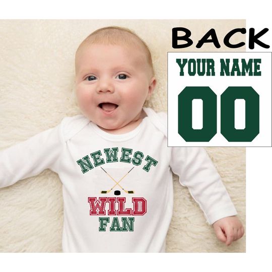 Discover Personalized Name And Number Newest Wild Fan Bodysuits
