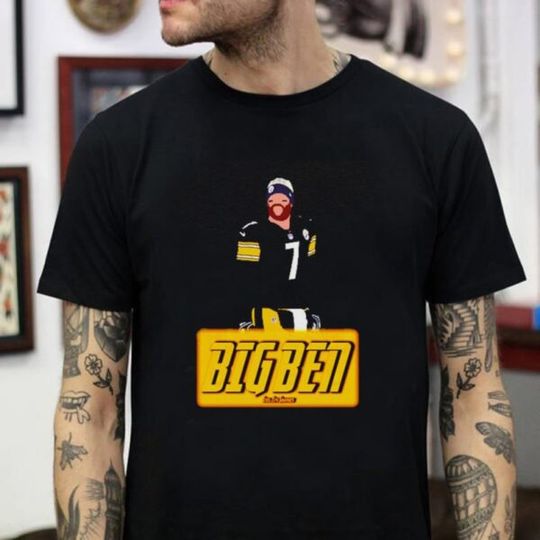 Discover 2022 Gift Ben Roethlisberger Big In The Steel City T-Shirt