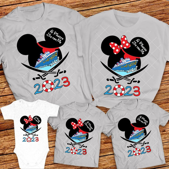 A Pirate's Life For Me Disney Cruise Family Shirts 2023, Pirates Night  Group Pirate Mickey And