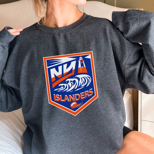 New York Islanders Sweatshirt Islanders Tee Hockey 