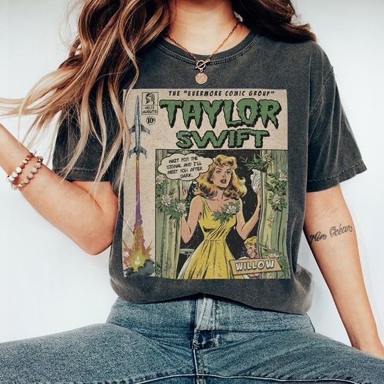 Comic Merch Taylor Comic, Merch Willow Evermore Vintage Comic Evermore Red Taylor ...