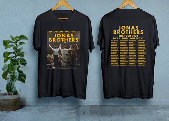 Jonas Brothers Five Albums One Night The Tour 2023 Clothing Printerval ...