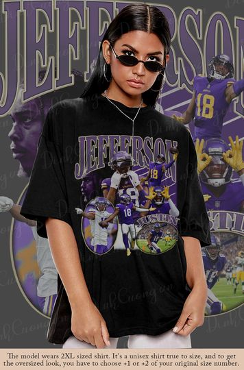 Justin Jefferson Randy Moss Shirt, Vintage Randy Moss 90s Style Rap Shirt