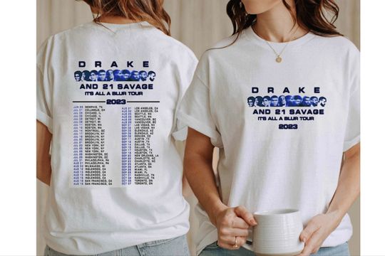 Vintage Drake 21 Savage Tour Rescheduled Shirt Drake It's 