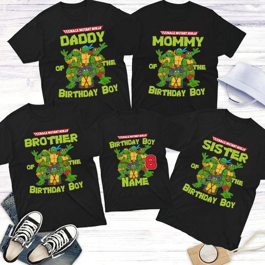 Custom Ninja Family Birthday Shirt Family Ninja Shirt 