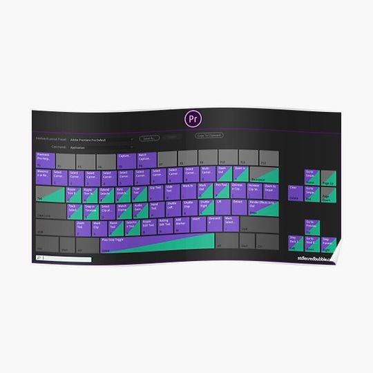 Adobe Premiere Pro Shortcuts Premium Matte Vertical Poster