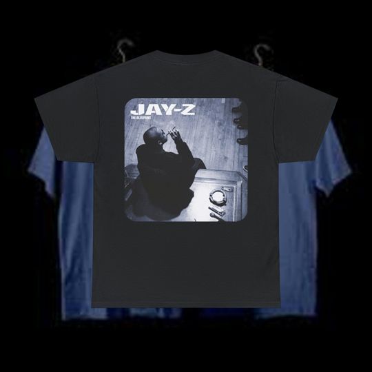 Jay-Z T Shirt, Jay-Z Black and White Digital Illustration, 90s Hip