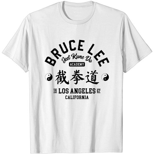 Bruce Lee Jeet Kune Do Academy T-Shirt Size: Small Gray