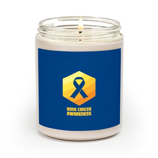 Ribbon Bone Cancer Awareness Scented Candles