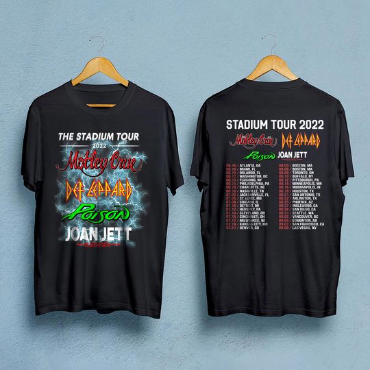 Trendy Motley Crue Def Leppard Stadium 2023 Tour Clothing Designs 2023 ...