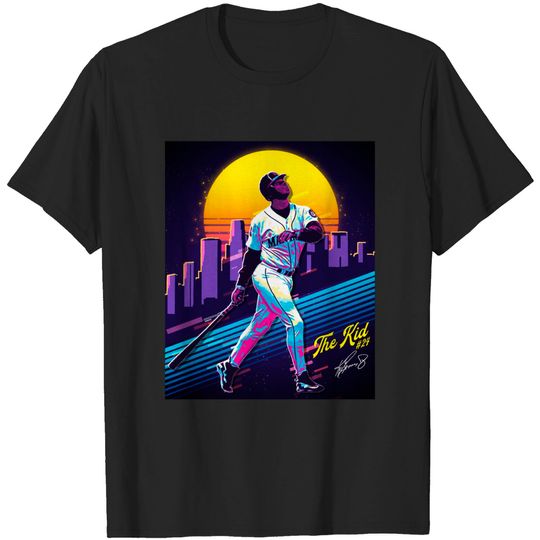 Vintage Ken Griffey Jr The Kid Baseball Retro 80s 90s Rap Style | Poster