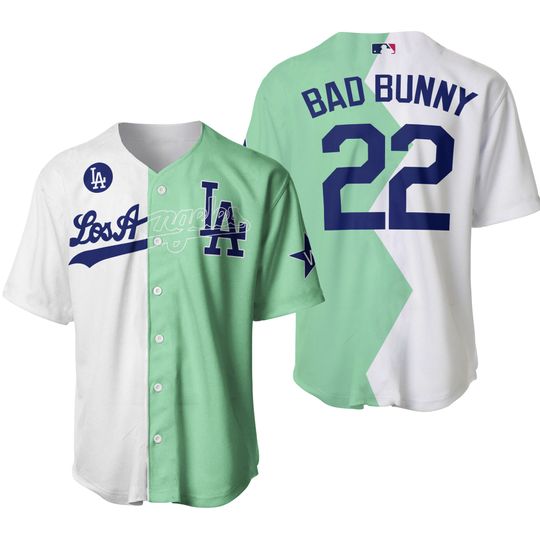 Bad Bunny Shirt Los Angeles Dodgers Yellow Baseball Jersey Tee - Best  Seller Shirts Design In Usa