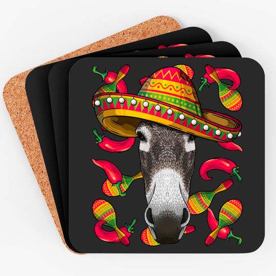 Cinco De Mayo Donkey Sombrero Mexican Fiesta Party - Mexican Donkey ...