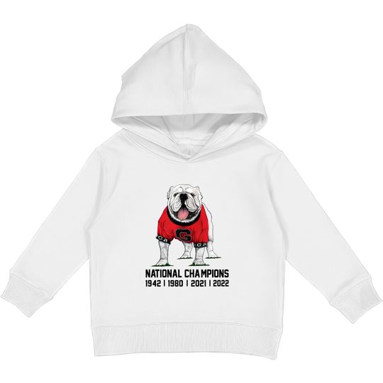 Champion Youth Georgia Bulldogs Red Pullover Hoodie, Boys', Medium