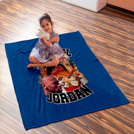 Michael Jordan Baby Blankets, Jordan Graphic Baby Blankets