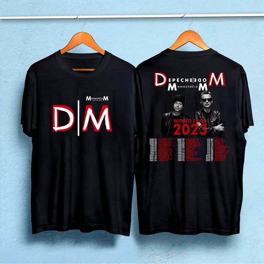 Trendy Depeche Mode Memento Mori World Tour 2023 Double Sided T-Shirts ...