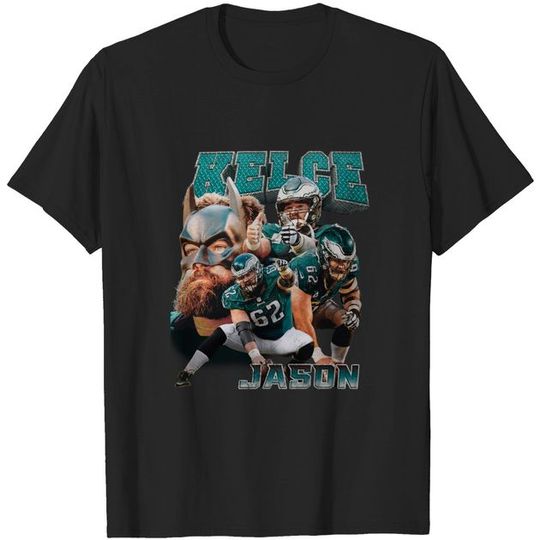 Jason Kelce #62 Philadelphia T-Shirt White Size S-5XL