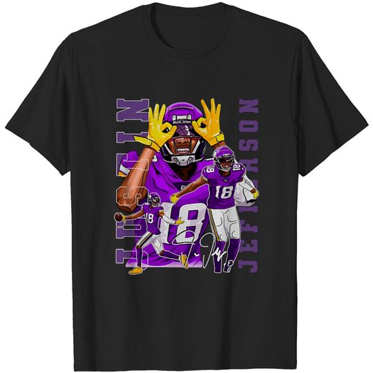 Minnesota Vikings Justin Jefferson Jest 2023 T-Shirt - Trending Tee Daily  in 2023