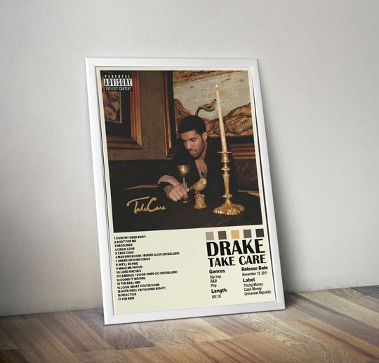 Drake Take Care Poster, Drake Poster