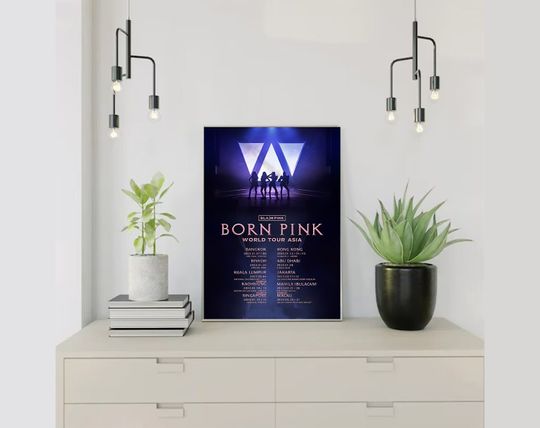 Born Pink World Tour 2023 Poster ,Blackpink Poster Born Pink World