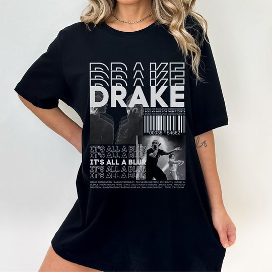 Drake Rapper 90s Classic Graphic T-Shirt Iconic Drake Rap Tribute