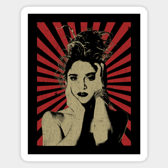 Madonna \ Vintage Style Design \\ Fan Art Design Madonna Sticker