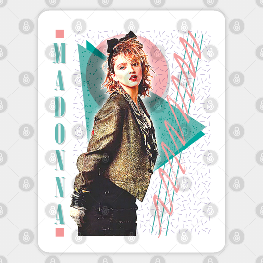 Madonna /\/ Original 80s Vintage Style Design - Madonna - Sticker