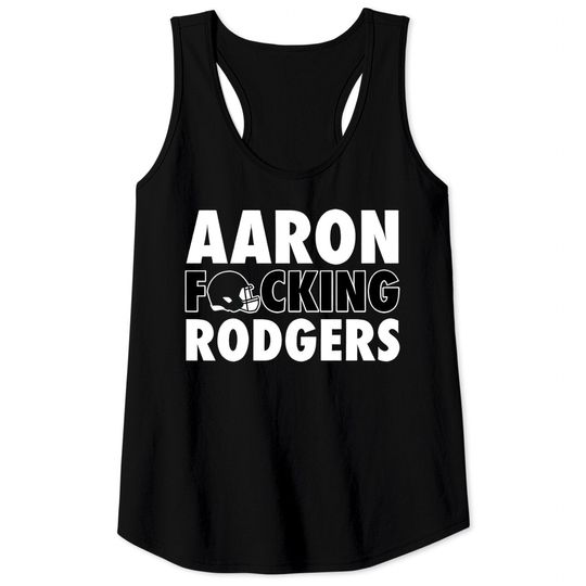 aaron rodgers say when mustache Racerback Tank Top for Sale by