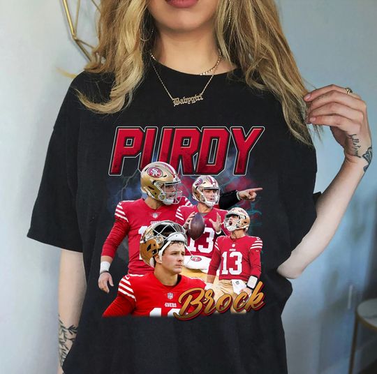 Brock Purdy 13 San Francisco 49ers player football poster shirt, hoodie,  sweater, long sleeve and tank top