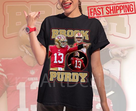 Brock Purdy 90s Vintage Inspired Purdy Shirt in 2023