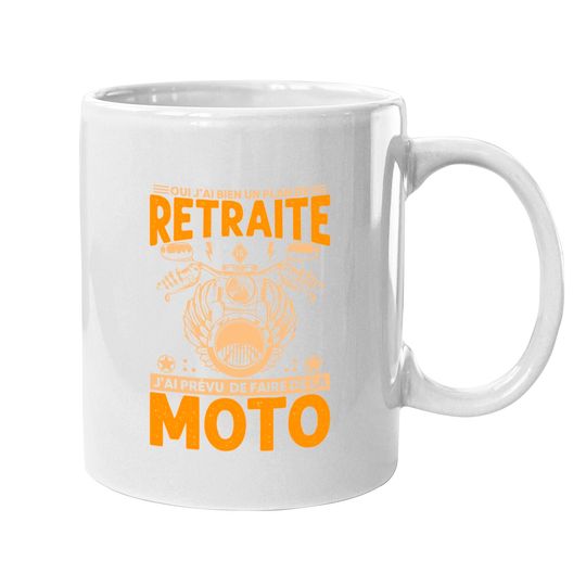 T-shirt Humour 'Mon Plan Retraite Moto' - Cadeau Drôle Pour Motard En Retraite, Départ à La Retraite