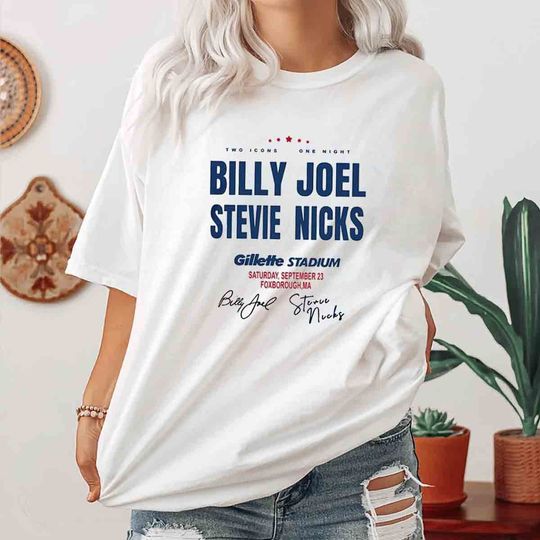 Billy Joel Stevie Nick Tour 2023 Tshirt, Billy Joel Merch Shirt, Billy ...