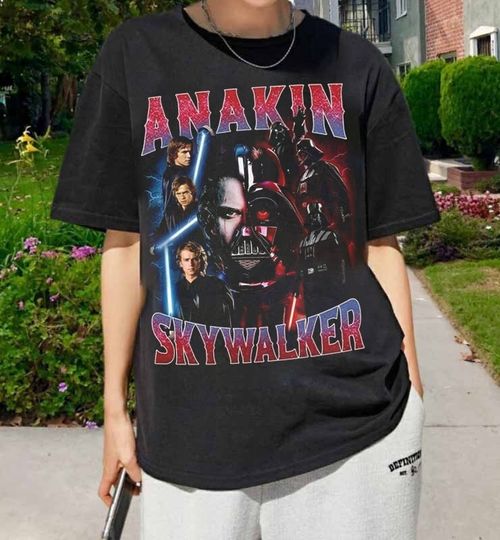 Anakin Skywalker Star Wars Shirt Classic Vintage Bootleg Tee