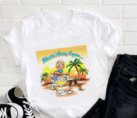 Jimmy Buffett Shirt Wastin' Away Jimmy Buffett T-Shirt