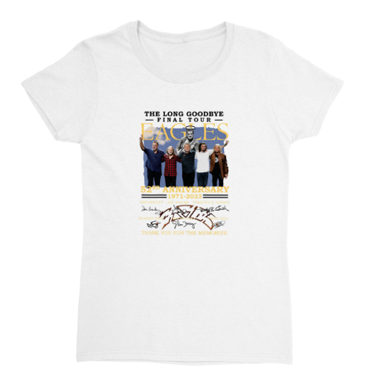 Eagles Band 50 Years Hotel California Thank Memories Shirt, Vintage Short  Sleeve Crewneck