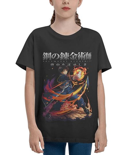Fullmetal Alchemist Roy Mustang Name Anime T-Shirt by Anime Art