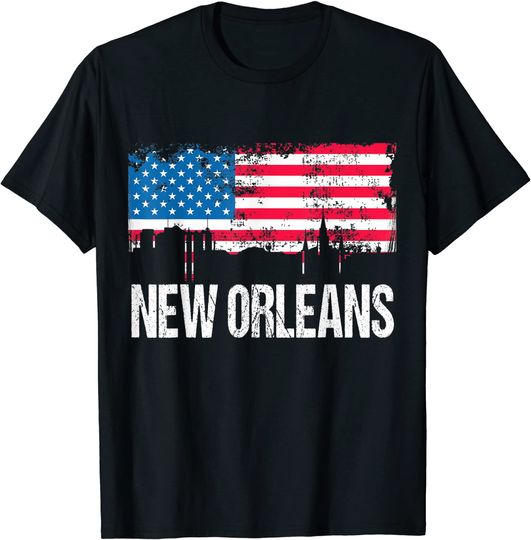 New Orleans Saints Fluer de Lis City Skyline Long Sleeve T-Shirt