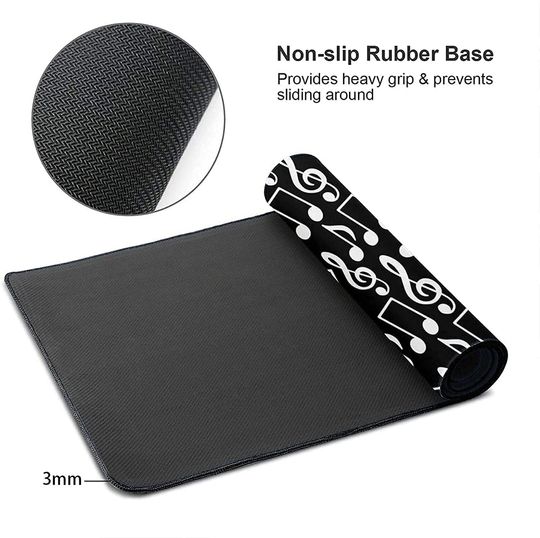 Music Notes Desk Mat