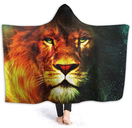 Hooded Blanket Soft Cozy Fuzzy Plush Twin Blankets Hoodie Microfiber Throw Wrap  Cloak Cape for Couch Sofa Chair-L:80cm-W:110cm-R : : Home