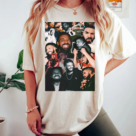 Drake Rapper 90s Classic Graphic T-Shirt Iconic Drake Rap Tribute