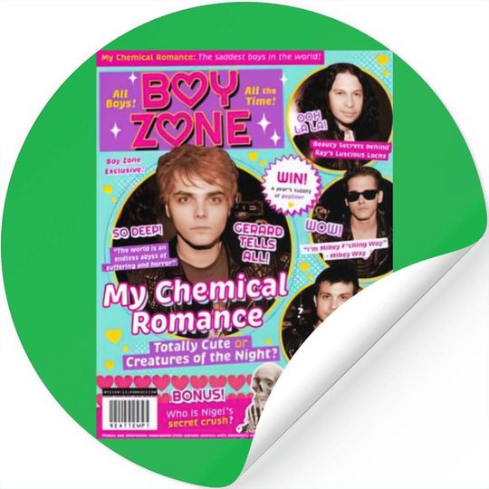 My Chemical Romance Stickers, Boy Zone My Chemical Romance Stickers, My