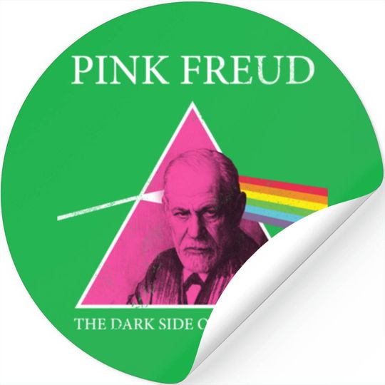Pink Freud Dark Side Of Your Mom - Sigmund Freud - Stickers